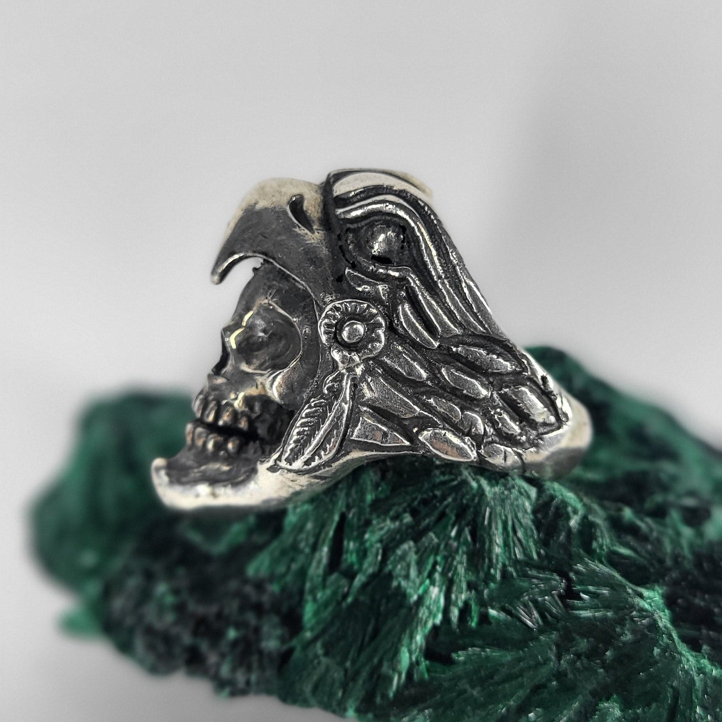 Eagle Warrior Aztec Skull