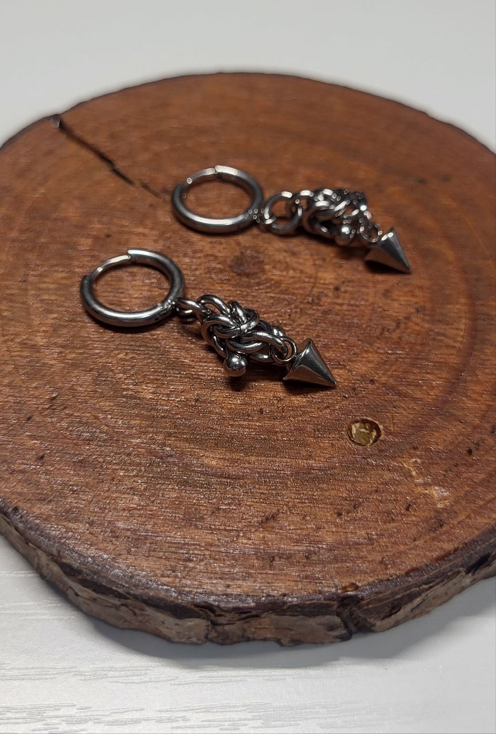 Mini Spike Hoop Earrings