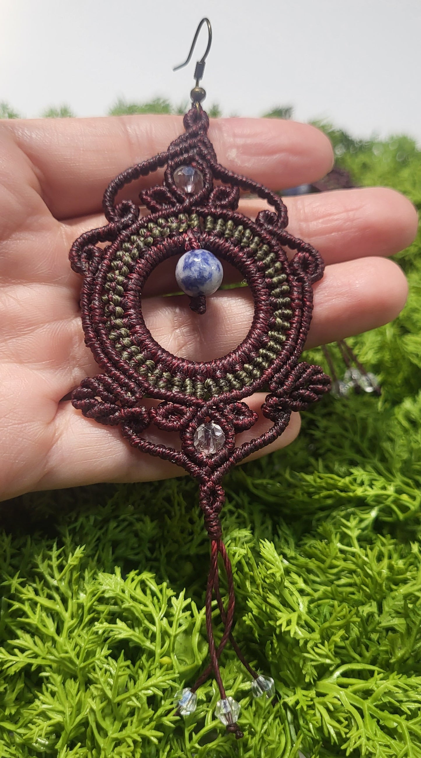 Flower Macrame Earrings