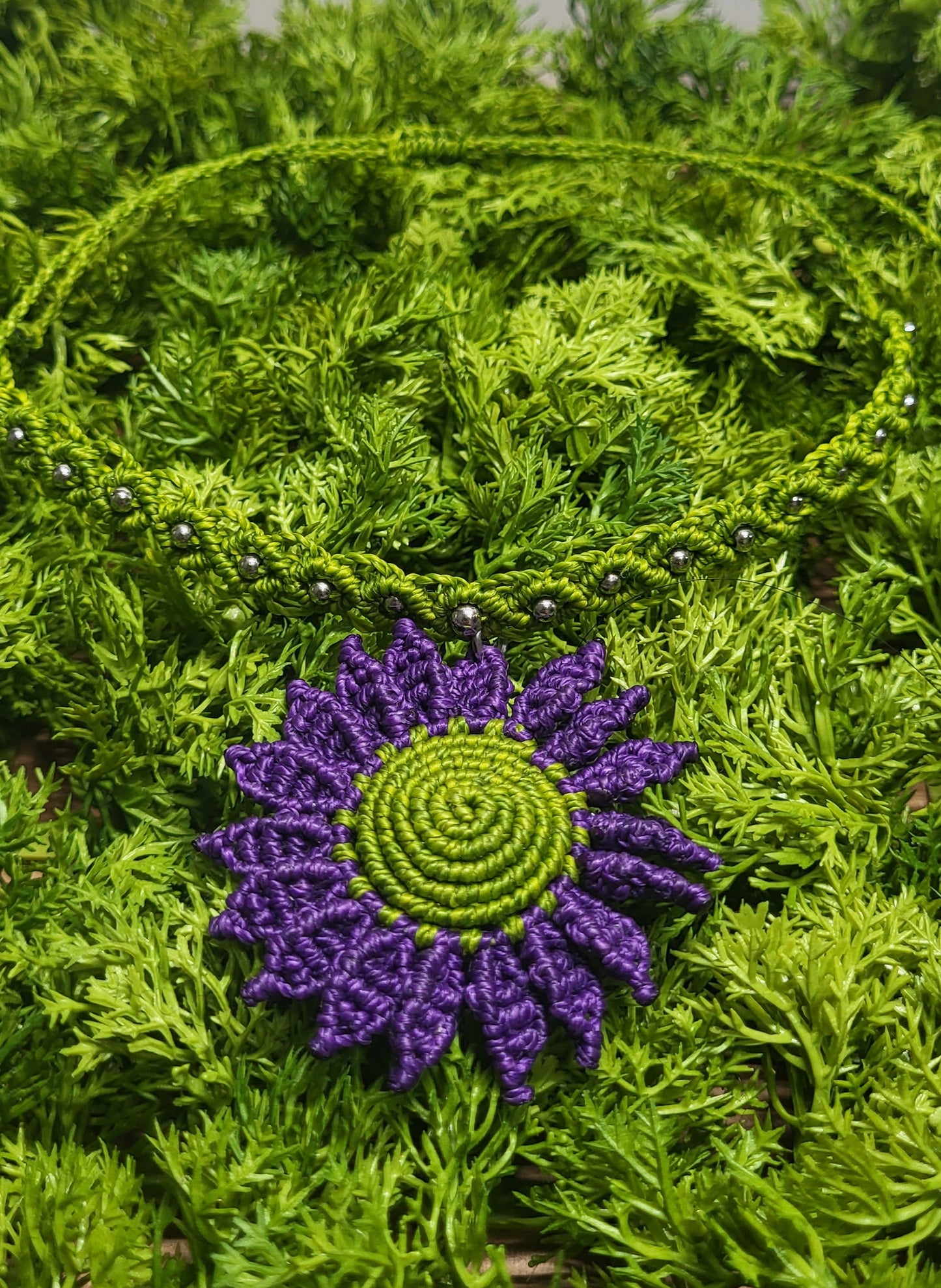 Purple Flower chokers