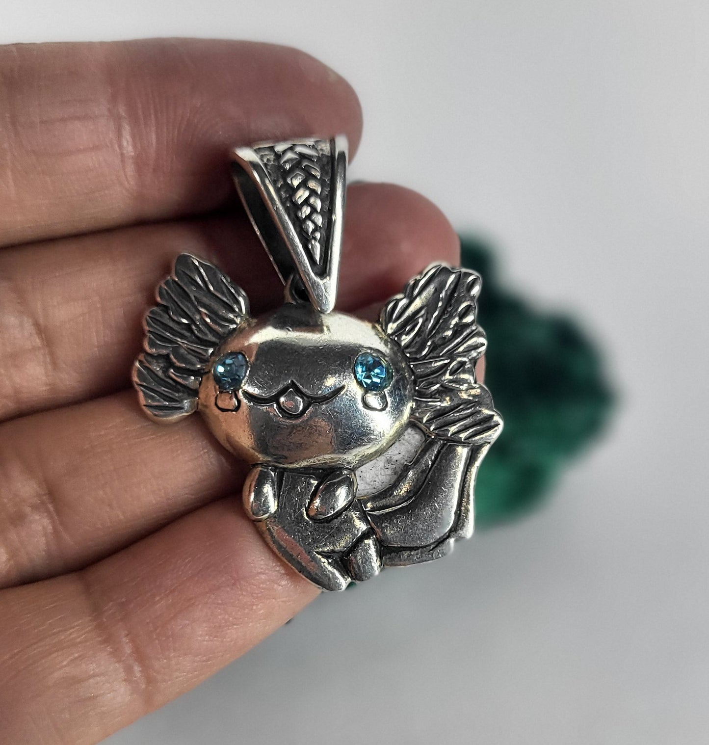 Axolotl Sterling Silver Pendant
