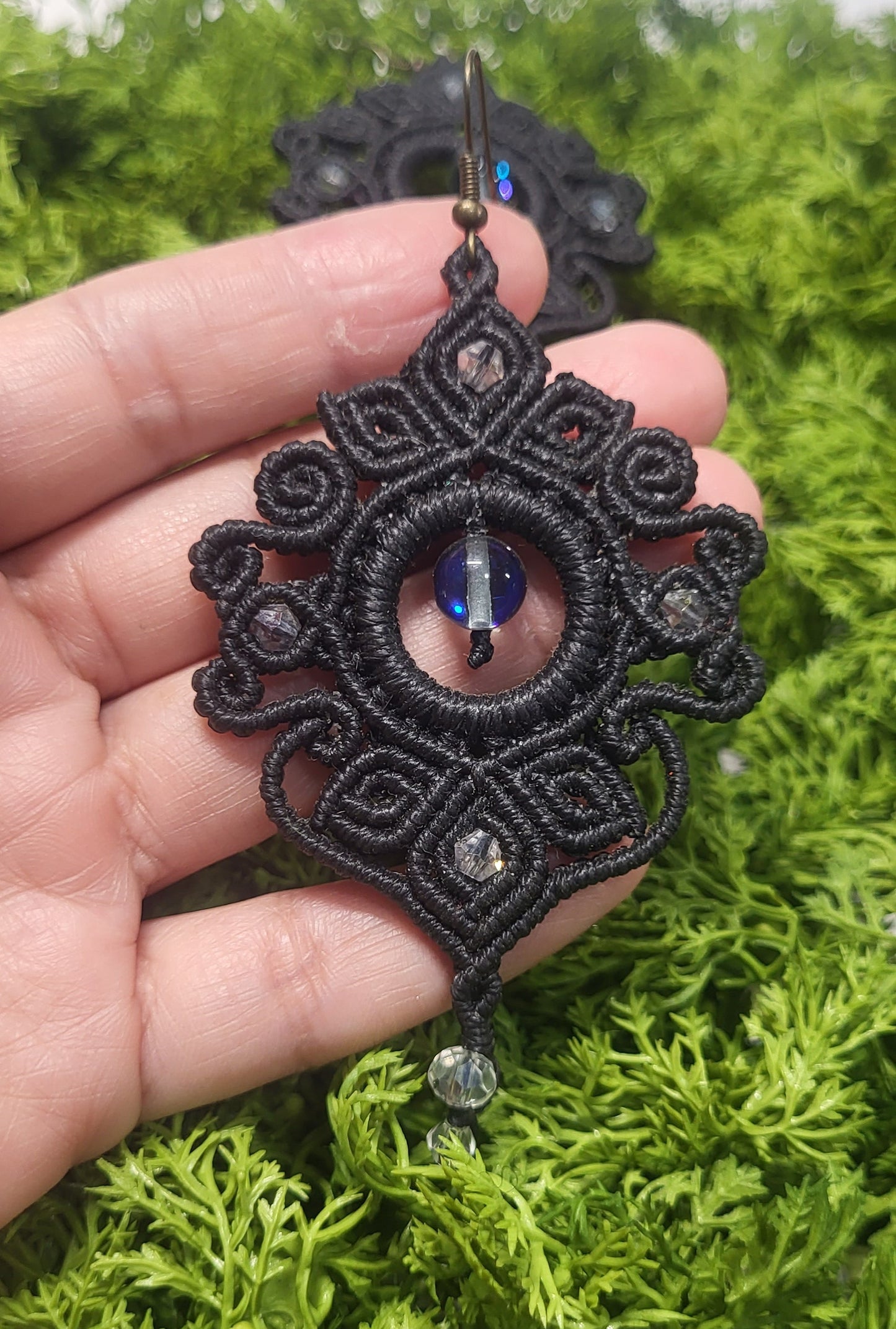 Mandala Macrame Earrings