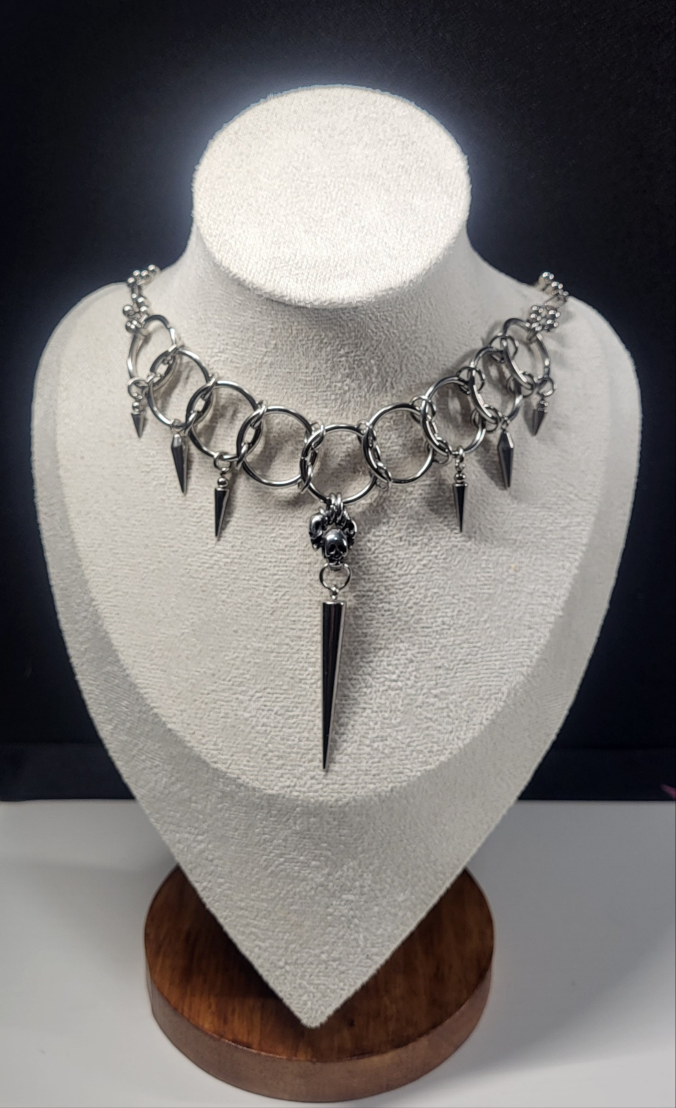 Spike Rings Necklace