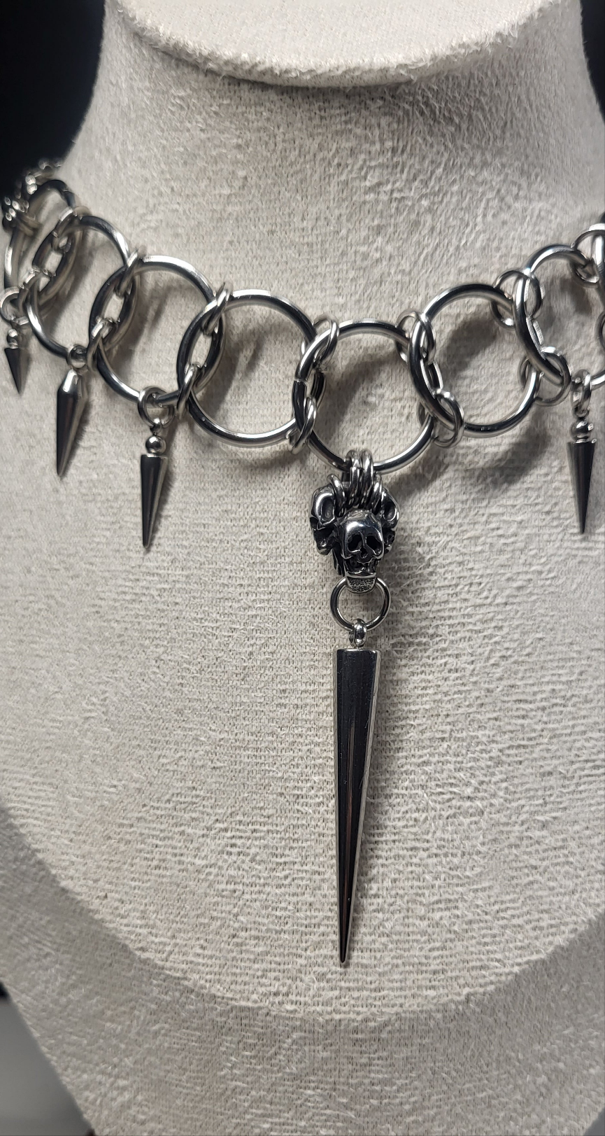 Spike Rings Necklace