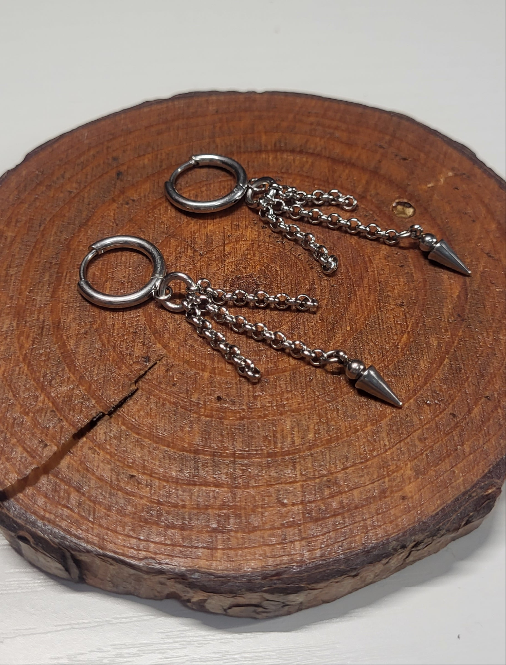 Chain & Spike Hook Earrings