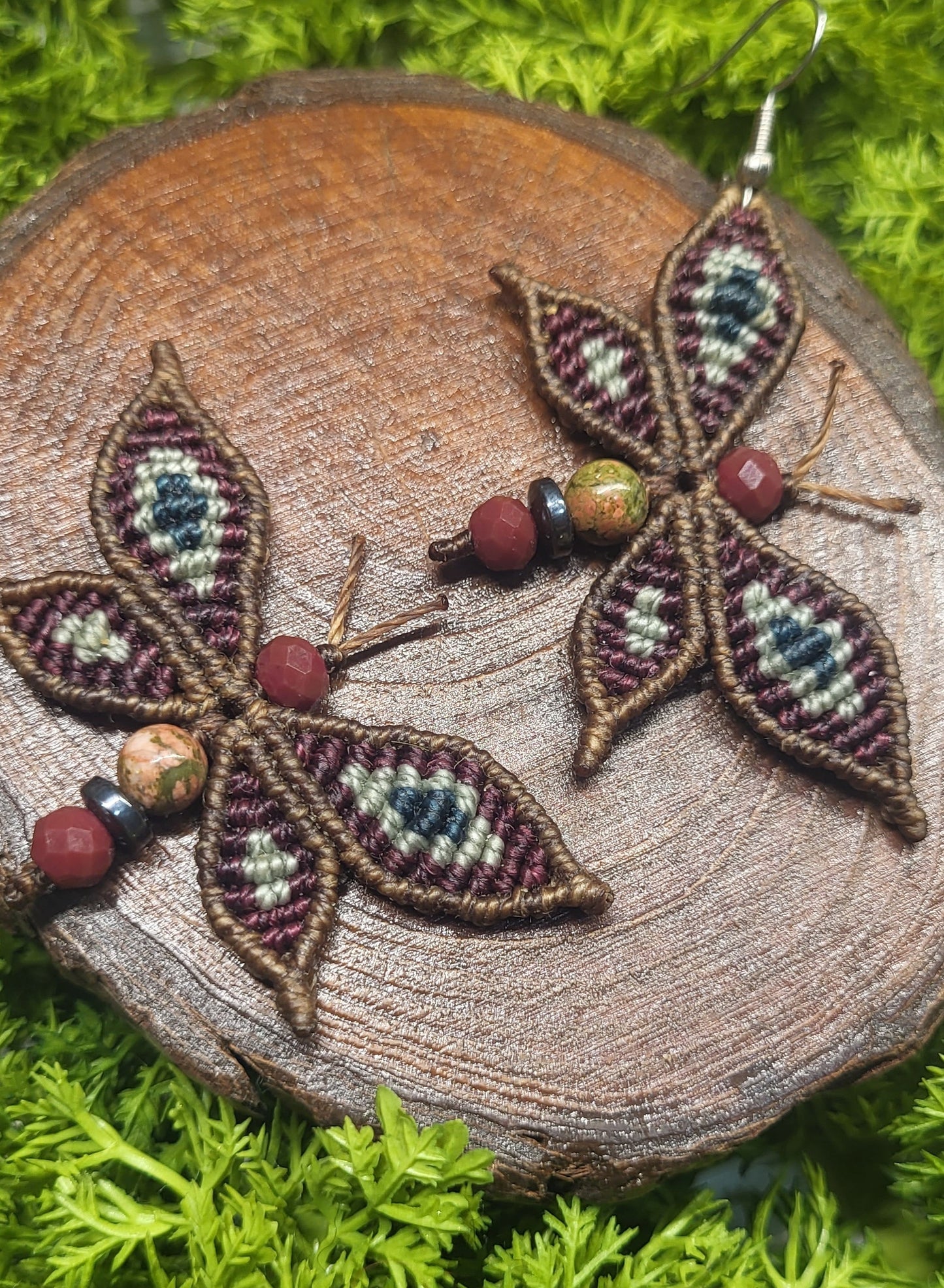 Brown Butterfly Earrings