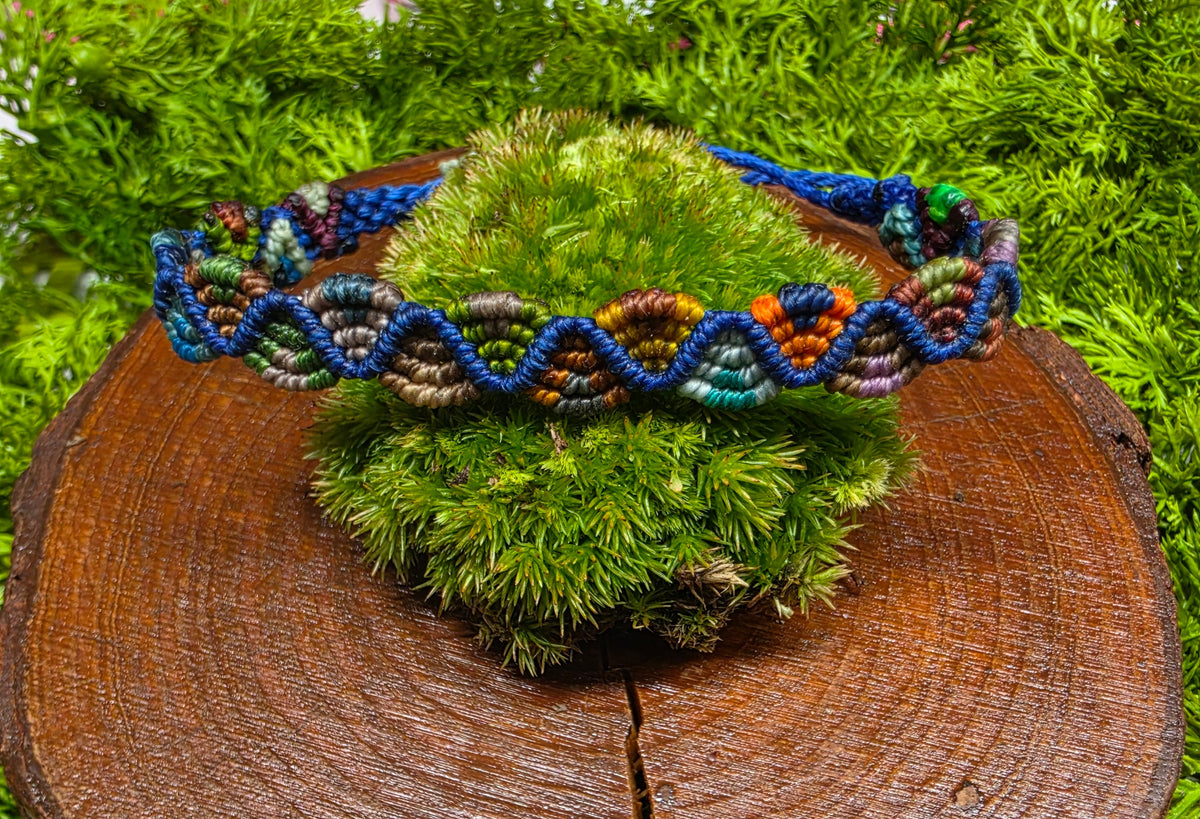 Blue ajustable bracelet