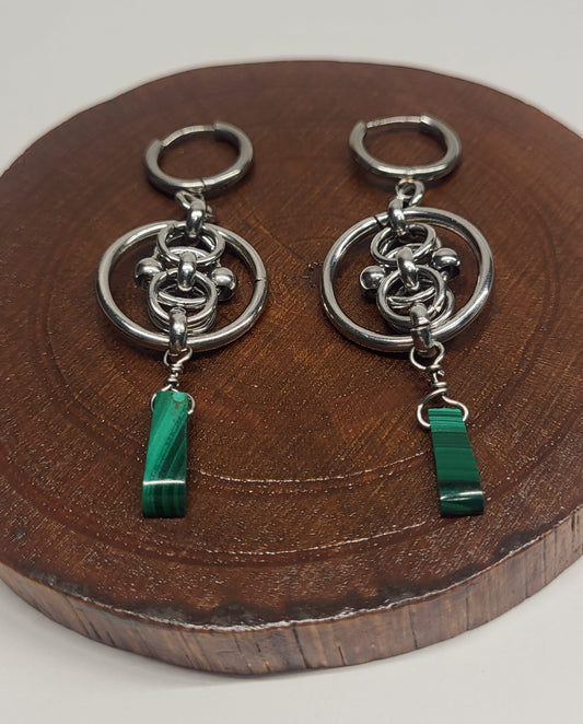 Malachite Earrings