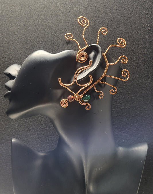 "Wind Style" Copper Ear Cuff