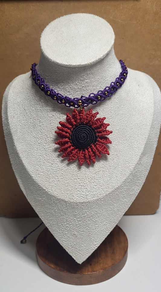 Red Flower Chokers
