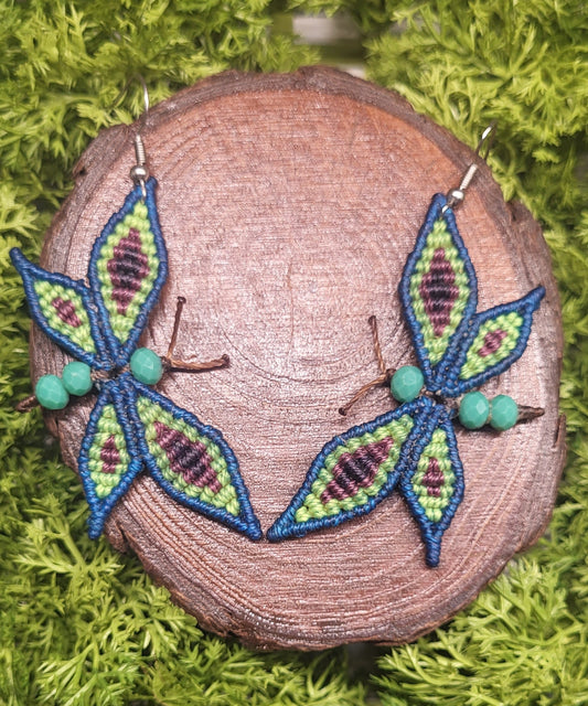 Blue Butterfly Earrings