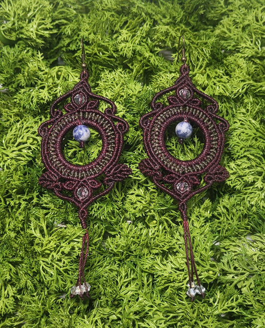 Flower Macrame Earrings