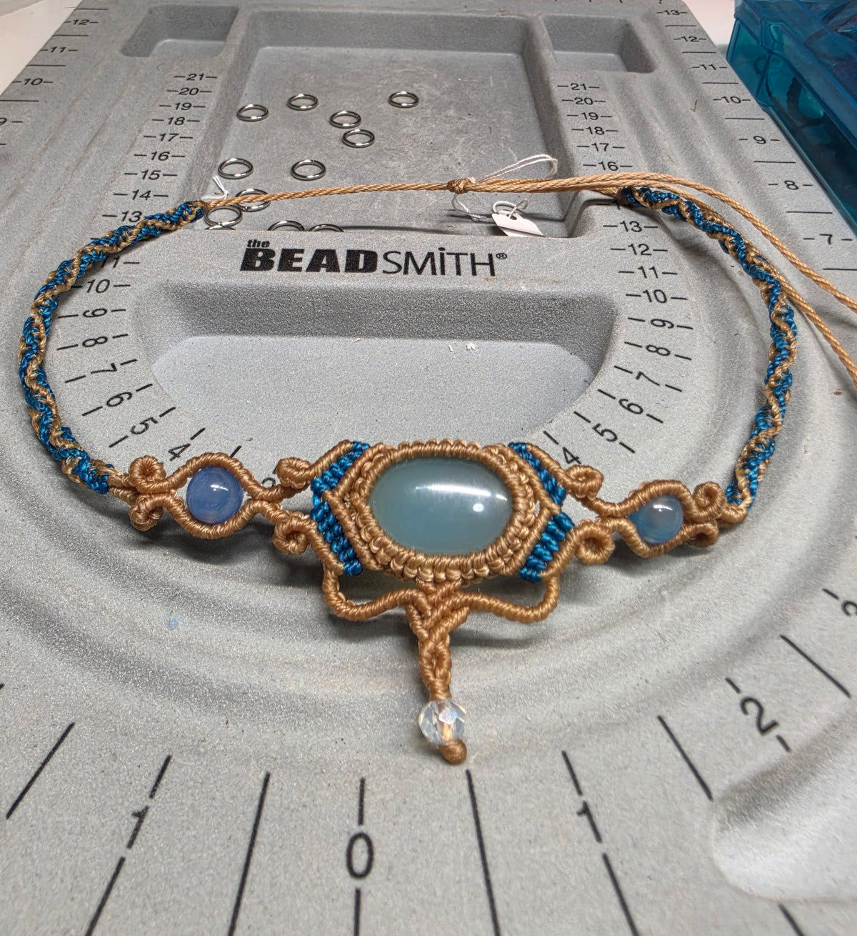 Blue choker