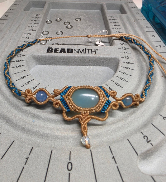 Blue choker