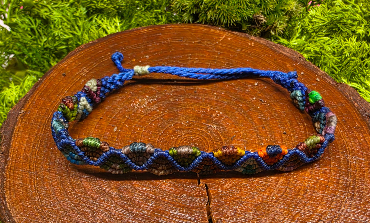 Blue ajustable bracelet