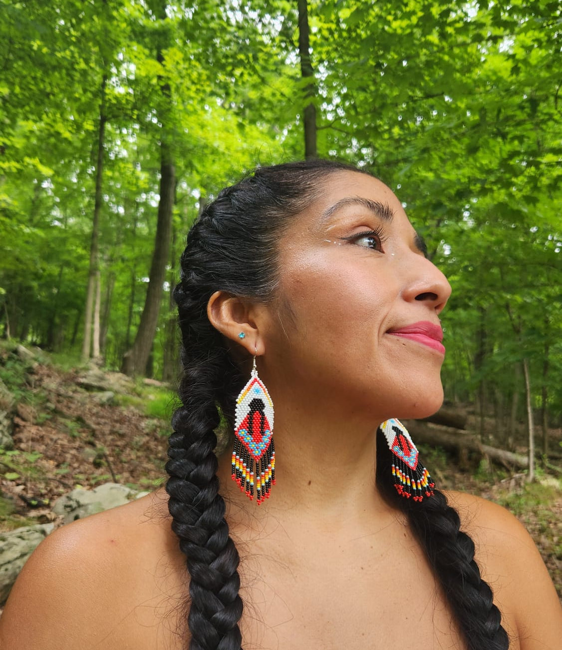 Cholita Orange Earrings